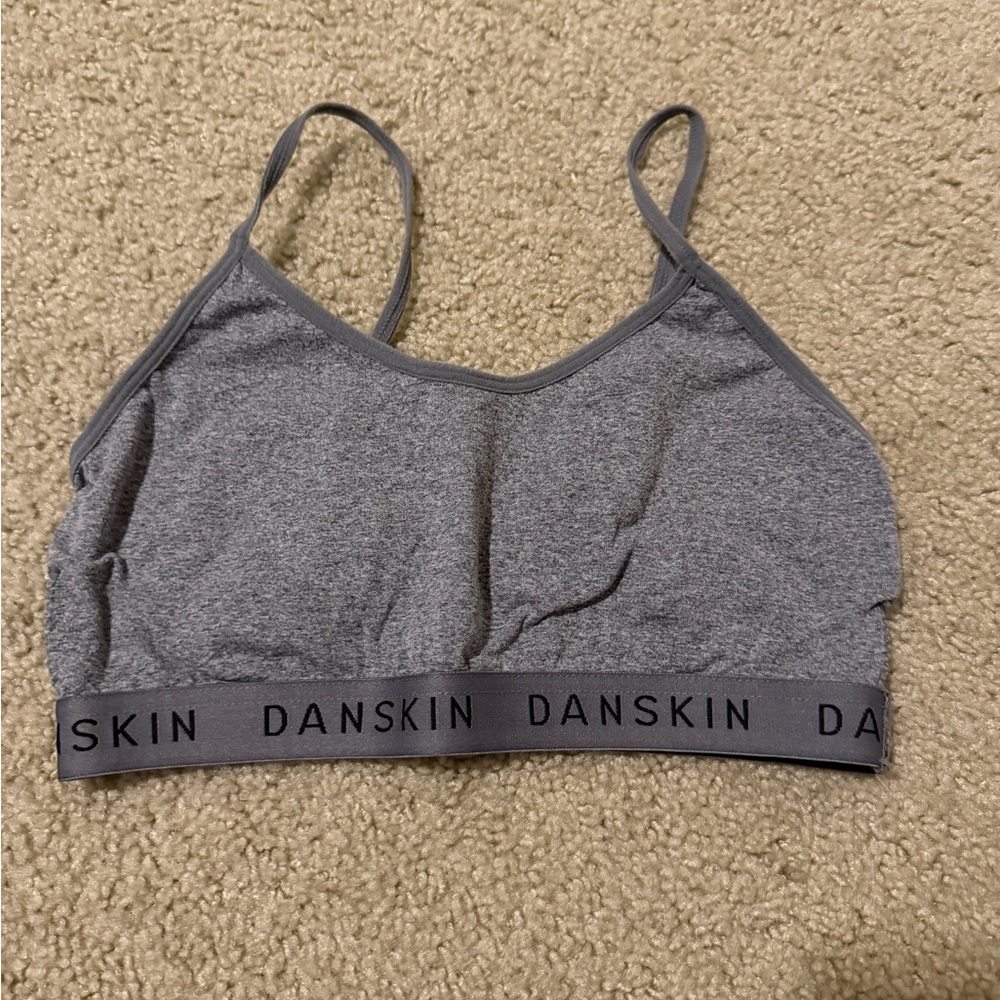 GREY DANSKIN SPORTS BRA